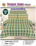 Pure Cotton Bed sheet 1-King Size Bed Sheet & 2-PillowCases