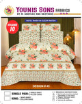 Pure Cotton Bed sheet 1-King Size Bed Sheet & 2-PillowCases